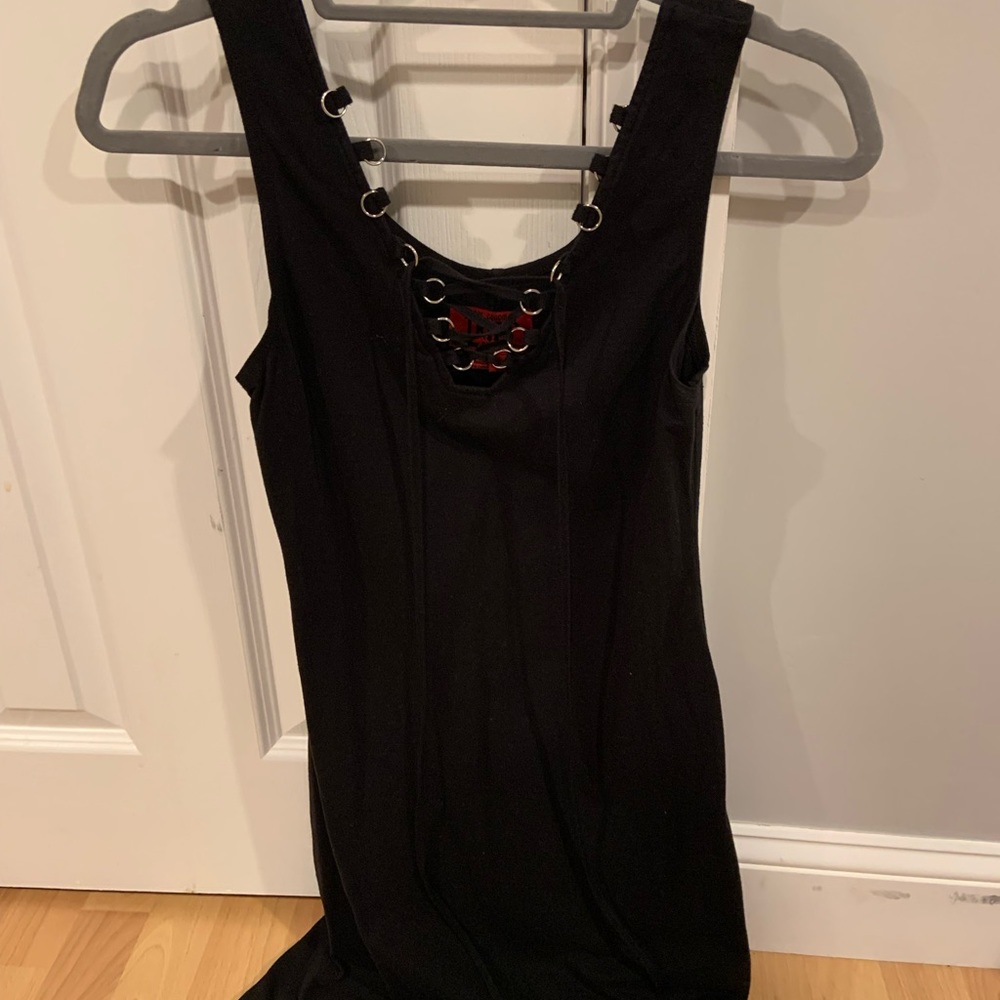 Black Dress Lace Up